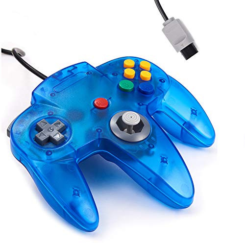 Classic N64 Controller kiwitatá Retro Wired Game Pad Controller Joystick For N64 System Video Games Console Ice Blue