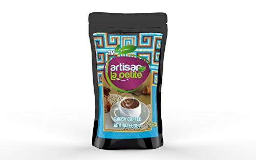 Artisan La Petite Turkish Coffee with Hazelnut 200g  7_05oz Doypack  Premium Fine Ground Arabica Coffee Medium Roast Authentic Turkish Specialty Fresh Roasted Non-GMO Vegan Halal