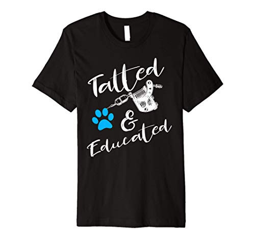 Tattooed Vet Tech Student Gift Design For Veterinary School Premium T-Shirt