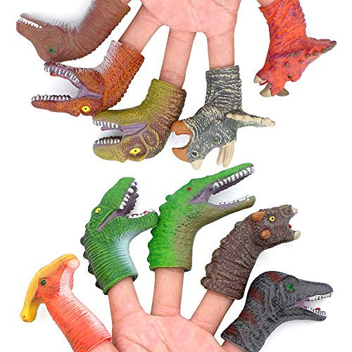 Milaski Dinosaur Figure Finger PuppetsAnimal Bath Finger Puppets Realistic Dinosaur Finger Toys Dinosaur Head Finger Puppets with Feet Figure Finger Toys for Kids Party Favors Milaski Dinosaur Figure Finger PuppetsAnimal Bath Finger Puppets Realistic Dinosaur Finger Toys Dinosaur Head Finger Puppets with Feet Figure Finger Toys for Kids Party Favors