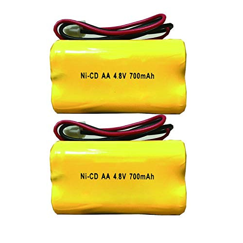 GSUIVEER BL93NC487 BL93NC484 BAA48R Ni-Cd 4_8V 700mAh Exit Sign Emergency Light Battery Replacement 2 Pack
