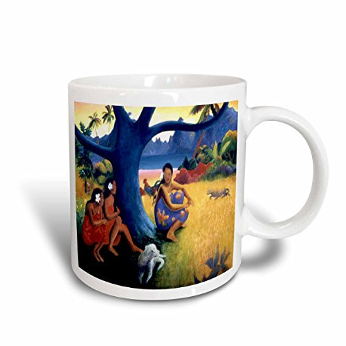 3dRose Picture Of Colorful Gauguin Polynesian Landscape Painting With Ladies N Dog Ceramic Mug 15 oz White 3dRose Picture Of Colorful Gauguin Polynesian Landscape Painting With Ladies N Dog Ceramic Mug 15 oz White