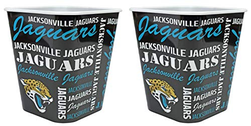 Jacksonville Jaguars 3 Liter Reusable Plastic Snack Bucket 2 Snack Buckets Jacksonville Jaguars 3 Liter Reusable Plastic Snack Bucket 2 Snack Buckets