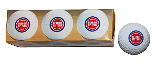 WinCraft NBA Detroit Pistons Golf Ball Sleeve Pack of 3 Individual Golf Balls WinCraft NBA Detroit Pistons Golf Ball Sleeve Pack of 3 Individual Golf Balls