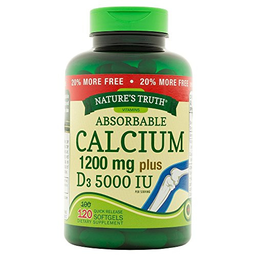 Nt Calcium 1200mg  D3 Bn Size 1002 Nt Calcium 1200mg  D3 50000iu Bonus Softgel 10020ct