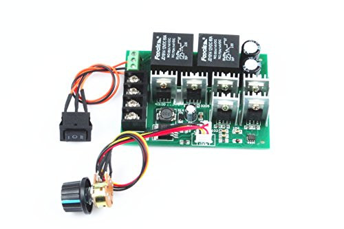 KNACRO pwm Speed Controller PWM Electronic Governor 40A DC 10V-50V 12V  24V  36V  48V Brushed DC Motor Controller Maximum Power of 2000W Third Gear ForwardReverseStop