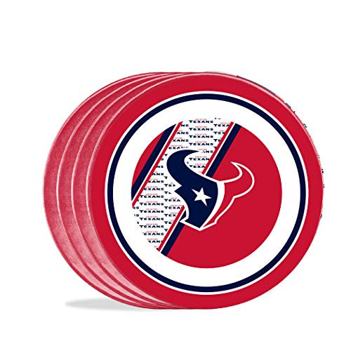 Duck House NFL Houston Texans 10 Melamine Plastic Dinner Party Plates Set of 4