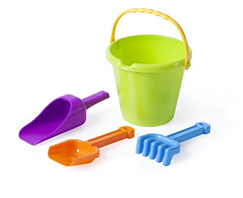 Miniland Educational - Junior Sand Set with Bucket Scoop Rake   Shovel