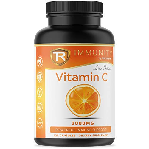 Immunity Vitamin C 2000mg - Powerful Immune System Protection with Potent Antioxidants and High Absorption Ascorbic Acid Vitamin C - 120 Immune Defense Capsules