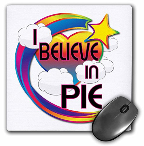 I Believe In Pie Cute Believer Design - Mouse Pad, 8 by 8 inches (mp_166757_1)