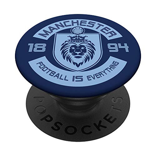 Football Is Everything - City of Manchester Squad Retro PopSockets PopGrip Swappable Grip for Phones   Tablets