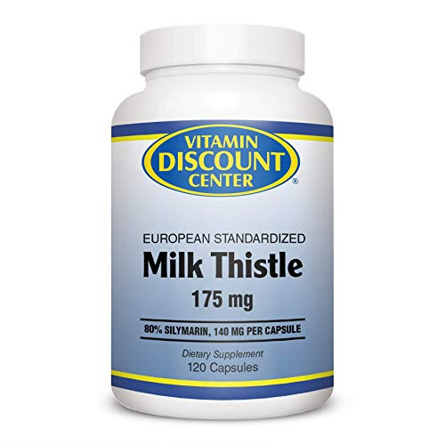 Vitamin Discount Center Milk Thistle Extract 175mg 80 Silymarin 120 Capsules