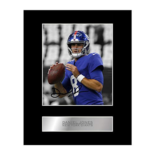 Daniel Jones Signed Mounted Photo Display New York Giants 01 NFL Printed Autograph Gift Picture Print