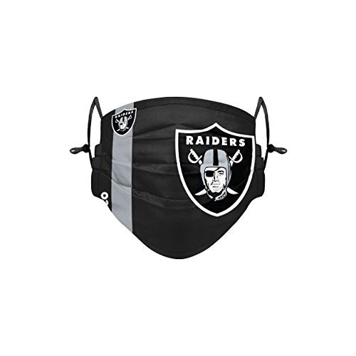 FOCO Las Vegas Raiders NFL On-Field Sideline Logo Face Cover - Adult FOCO Las Vegas Raiders NFL On-Field Sideline Logo Face Cover - Adult