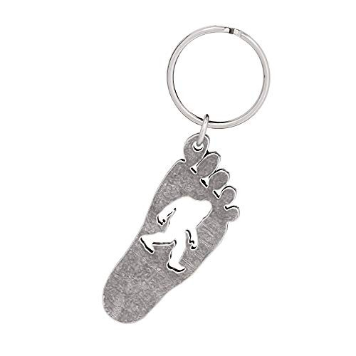 Sasquatch Or Bigfoot Print Keychain Key Fob Key Ring Pewter Key Chain A175KC Handmade in The USA Gift Antiqued Pewter Sasquatch Or Bigfoot Print Keychain Key Fob Key Ring Pewter Key Chain A175KC Handmade in The USA Gift Antiqued Pewter