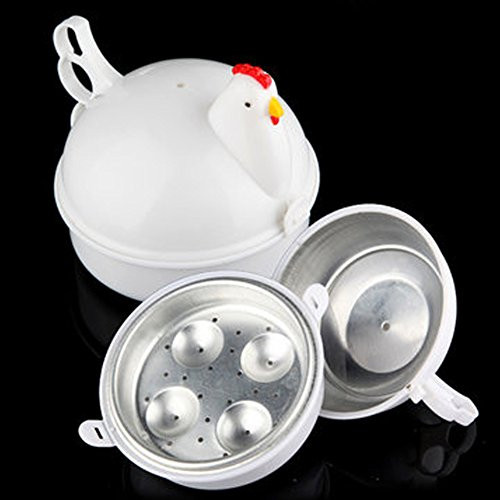 Microwave Egg Boiler Microwave Oven Boiler Egg Steaner 4 Eggs Microwave Boiler Gadgets Cook Soft and Hard Boiled Egg