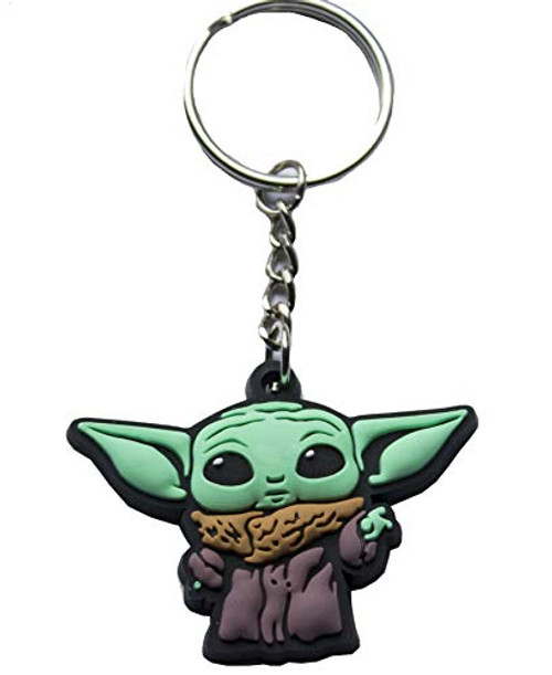Star Wars Baby Yoda The Child Mandalorian PVC Rubber Keychain