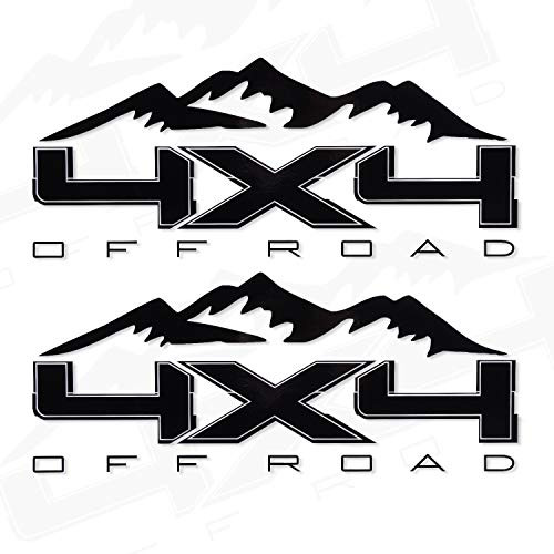2X 4X4 Off Road Decals Stickers Mountain Bedside Decal for Ford Trucks F Truck F150 250 350
