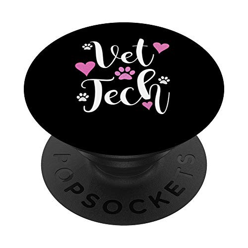 Cute Veterinarian Vet tech gift PopSockets PopGrip Swappable Grip for Phones   Tablets