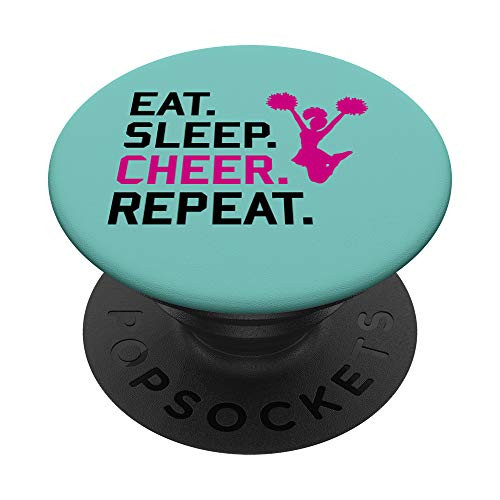 Cheer cute funny gifts - Eat sleep cheer repeat PopSockets Grip and Stand for Phones and Tablets