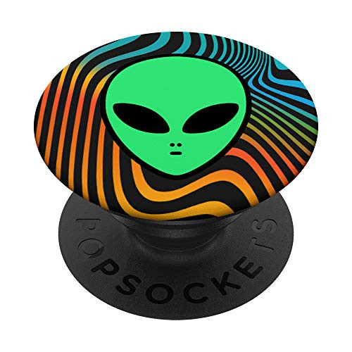 Alien Head Face ~ Trippy Hippie Psychedelic Rave Festival PopSockets Grip and Stand for Phones and Tablets Alien Head Face ~ Trippy Hippie Psychedelic Rave Festival PopSockets Grip and Stand for Phones and Tablets