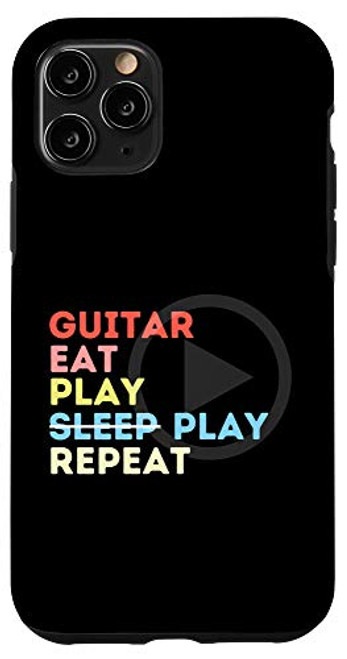 iPhone 11 Pro Retro Eat Play Sleep Guitar Player Gift Case iPhone 11 Pro Retro Eat Play Sleep Guitar Player Gift Case