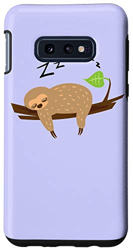 Galaxy S10e Sloth Sleep Tree Lover Cover Cute Animal Pattern Gift Case