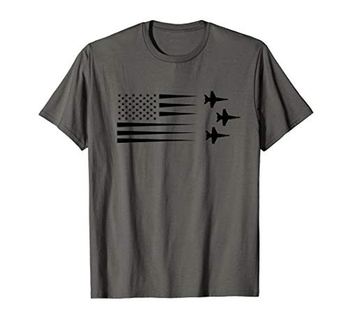 FA-18 Super Hornet American flag T-Shirt