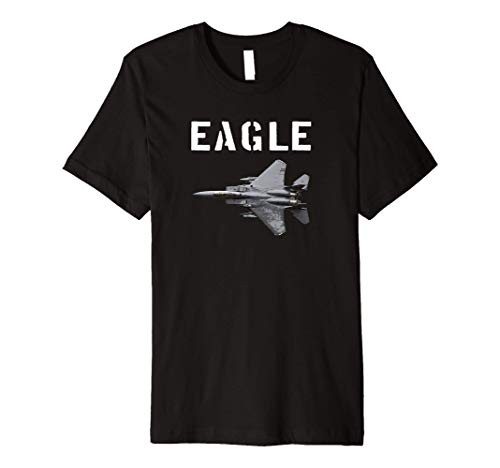 F-15 STRIKE EAGLE FIGHTER PLANE JET T SHIRT USA Premium T-Shirt
