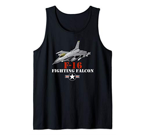 F-16 Shirt Military Air Force F16 Fighter Jet Tee Tank Top