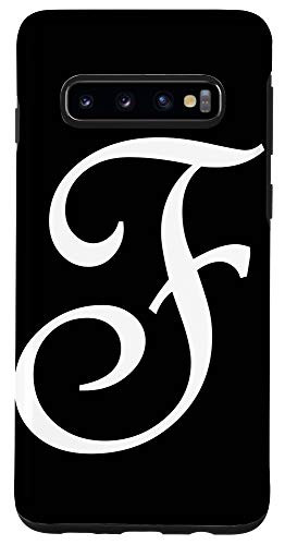 Galaxy S10 F Initial Letter Personalized Family Last Name Monogram Case