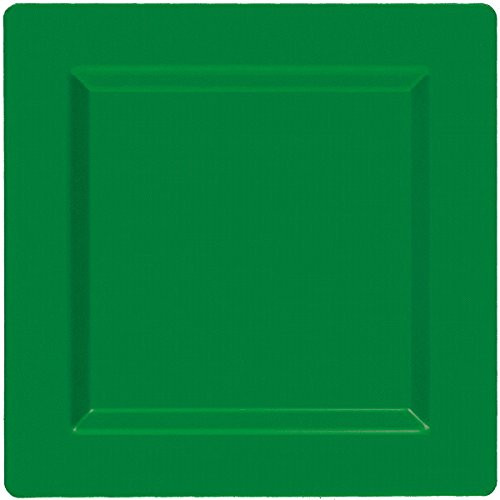 Amscan 438550.03 10 1/4" Premium Plates (20 Count) Party Supplies Green