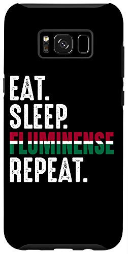 Galaxy S8 Fluminense Funny Eat Sleep Repeat Soccer Brazil Case