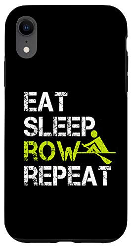 iPhone XR Eat Sleep Row Repeat Funny Rowing Case