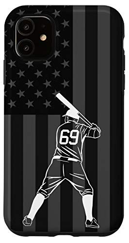 iPhone 11 Baseball Softball Player Number 69 Case
