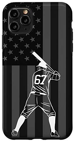 iPhone 11 Pro Max Baseball Softball Player Number 67 Case