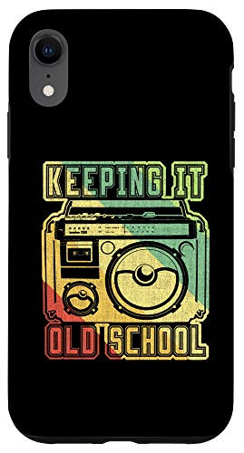 iPhone XR Portable stereo 80s 90s design Retro Music Case