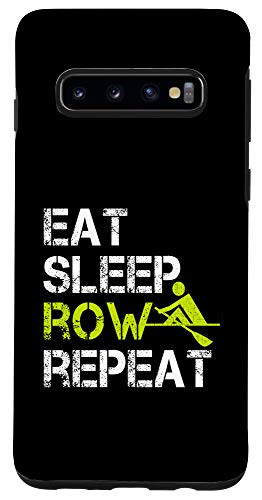 Galaxy S10 Eat Sleep Row Repeat Funny Rowing Case
