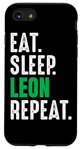 iPhone SE 2020  7  8 Club Leon Eat Sleep Repeat Soccer Football Mexico Case