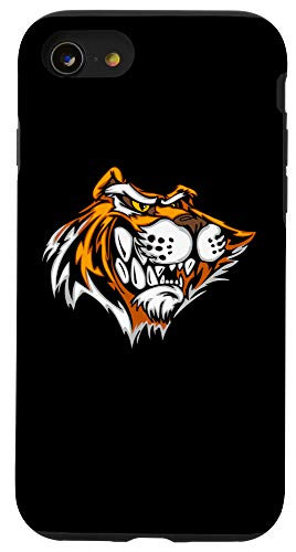 iPhone SE 2020  7  8 Tiger Growling Eyes Wide Big Teeth Case