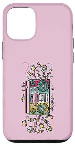 iPhone 1212 Pro Pink Funky Hip Hop Boombox Colorful Cute Case