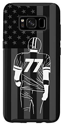 Galaxy S8 American Football Player Number 77 Case