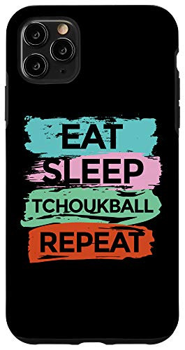 iPhone 11 Pro Max Tchoukball Eat Sleep Repeat Case