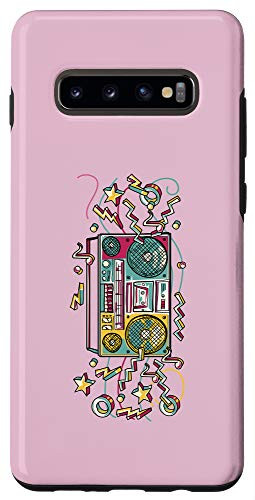 Galaxy S10 Pink Funky Hip Hop Boombox Colorful Cute Case
