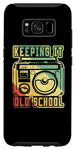 Galaxy S8 Portable stereo 80s 90s design Retro Music Case