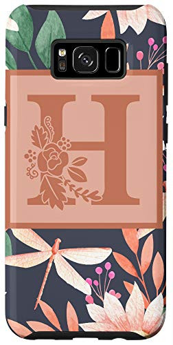 Galaxy S8 Floral Alphabet Letter Gift - First Name with H Flower Case