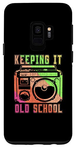Galaxy S9 Portable stereo 80s 90s design Retro Music Case
