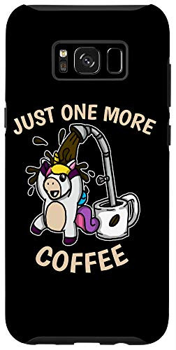 Galaxy S8 One More Coffee Cute Coffee Cup Shower Unicorn Case