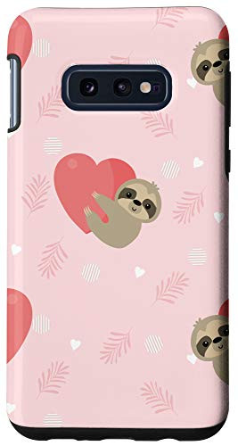 Galaxy S10e Sloth Sleep Pink Lover Cover Cute Animal Pattern Gift Case