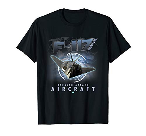 F-117 Stealth Attack Aircraft Veteran Pilot Gift T-Shirt